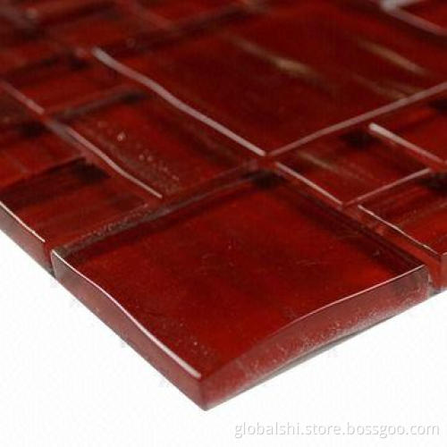 Red Crystal Glass Mosaic Tiles, 300 x 300mm, Unite Size of 23 x 23mm